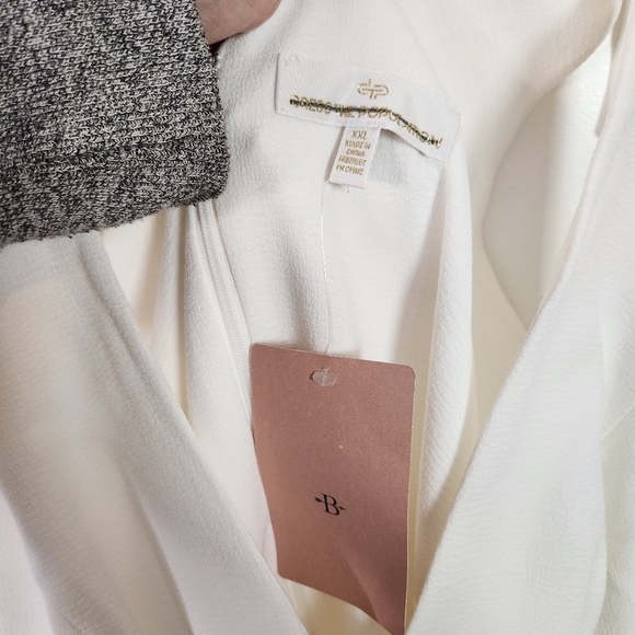 Dress the Population Julia New Size XXL Mermaid Wedding Dress V-Neck White Nwt - Picture 10 of 16